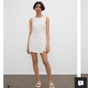 Club Monaco Striped Wrap Romper One Piece Skort Women’s Size 12